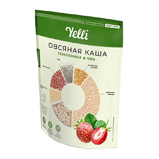 Овсяная каша земляника Yelli