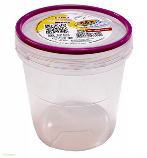 Банка с герметичной крышкой 0,6 л "Премиум"