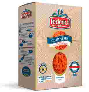 Макароны спиральки  из красной чечевицы, без глютена Федеричи Federici