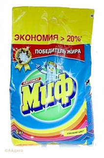 Стиральный порошок Миф Колор автомат свежий цвет