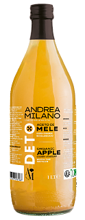 Уксус органический яблочный нефильтрованный DETO 5%, Andrea Milano