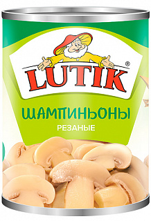 Шампиньоны 850 мл./800 г. резаные