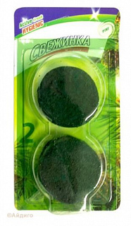 Таблетка для унитазного бочка Свежинка хвоя (2 штуки)