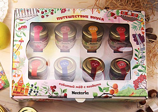 Подарочный набор взбитого меда Nectaria (8 штук)