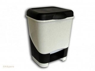 Контейнер для мусора 20л педальный (