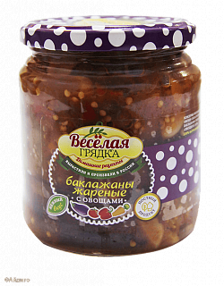 Баклажаны жареные с овощами "Веселая грядка"