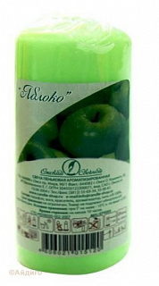 Свеча пеньковая 50*115 аромат яблоко