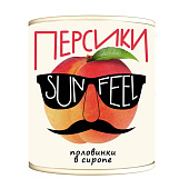 Персики половинки в сиропе, Sunfeel