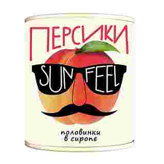 Персики половинки в сиропе, Sunfeel