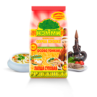 Лапша КЭММИ суповая яичная (особо тонкая) Премиум Лапша КЭММИ суповая яичная (особо тонкая) Премиум