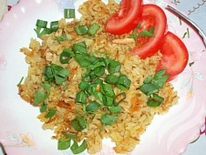 Плов с копчёной курочкой