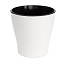 Горшок цветочный белый Лея, 10л двойной, БашПласт
