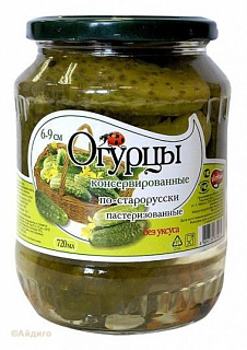 Огурцы 6-9 см По-старорусски без уксуса