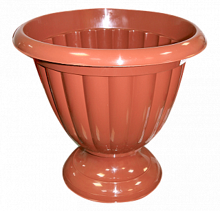 Вазон коричневый 12 л "Жасмин"