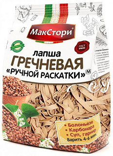 Лапша гречневая "МакСтори" ручной раскатки