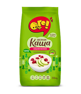 Каша овсяная с вишней и яблоком "ОГО!", без варки Каша овсяная с вишней и яблоком "ОГО!", без варки