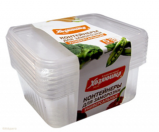 Контейнер для заморозки Хозяюшка универсальный 1 л 5 шт