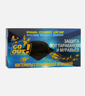 Инсектицид ГО-АУТ приманка от тараканов и муравьев 6 шт.