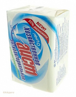 Мыло хозяйственное Аист Антибактериальное