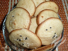 Печенье из сухого молока с кунжутом