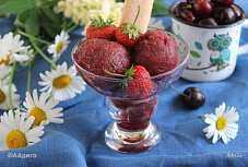 Сорбе из черешни с сычуаньским перцем