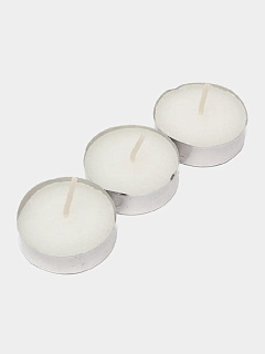 Свеча в гильзе белая, 10 штук, Геста