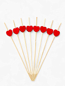 Шпажки Еврохаус Сердечки бамбук, 24 шт.