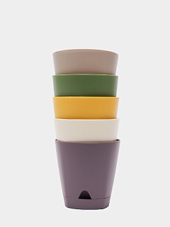 Горшок цвет. Амстердам D110мм 0,65л Микс 5шт