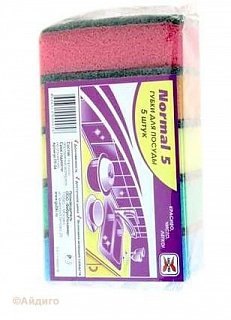 Губка для посуды Нормал 5шт