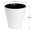 Горшок цветочный белый Лея, 3,6л двойной, БашПласт