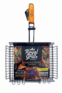 Решетка Роял Гриль глубокая с антипригарным покрытием  (31*24)