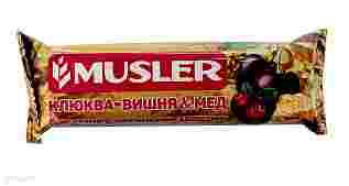 Батончик-мюсли Musler клюква-вишня и мед
