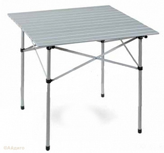 Стол складной алюминиевый в чехле 70*70 Бойскаут