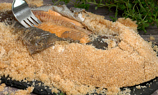 Рыба в соляном панцире, запеченная целиком