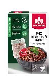 Рис рубин в пакете для варки, Агро-Альянс Экстра (5*80)