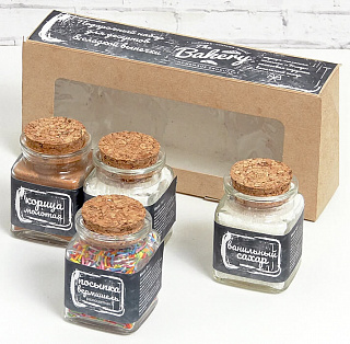 Набор специй и пряностей "Сладкий" в крафтовой коробке