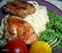 Жаркое из курицы в луковом соусе