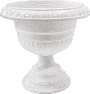 Вазон на ножке малый диаметр 280 мм мрамор арт. 1449MP