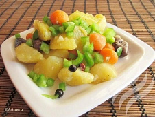 Жаркое с куриными сердечками и можжевеловой ягодой