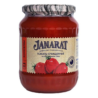 Томаты очищенные в собственном соку Janarat