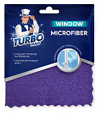 Салфетка для окон Турбомаг WINDOW, микрофибра 270г/м2 (30*30) 1шт.