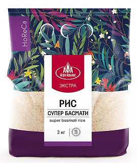 Рис Супер Басмати Агро-Альянс HoReCa белый длиннозерный