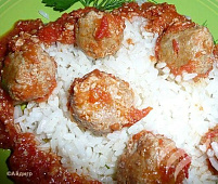 Фрикадельки вкусные в томатном соусе