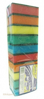 Губка для мытья посуды Джамбо 10шт