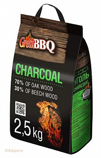 Элитный уголь из древесины дуба и бука