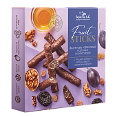 Конфеты Fruit Sticks с черносливом, изюмом, грецкими орехами, медом в шоколадной глазури, Galagancha, Берестов А.С.