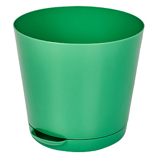 Горшок цветочный Легко расти, D160мм 1,8л с прикорневым поливом, Зелёная роса