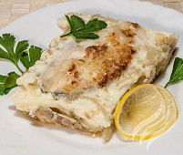 Окунь в сырном суфле