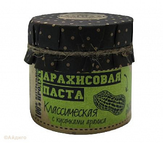 Арахисовая паста с кусочками арахиса