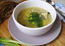 Рыбный суп с окунями